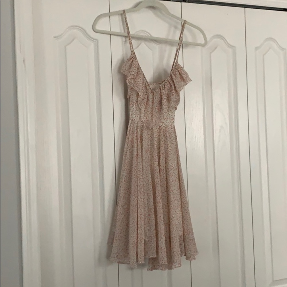 Guess Floral White & Pink Dress